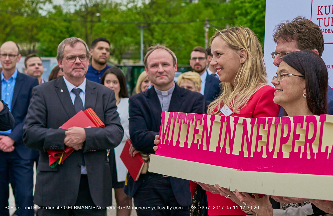 11. Mai 2017 - Grundsteinlegung für die LOGE und dem Kulturquadrat in Neuperlach
